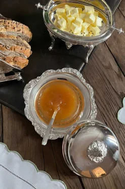 Recipiente De Plata Y Cristal Co