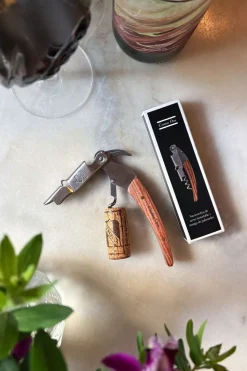 Sacacorchos De Vino Manual Con Mango De Palisandro CO