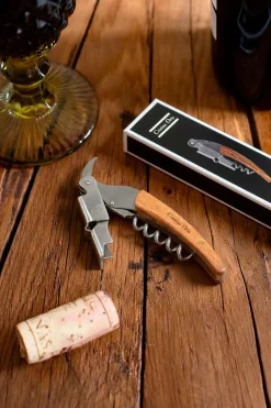 Sacacorchos De Vino Manual Con Mango De Palisandro CO