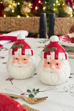 Salero Y Pimentero Con Diseño De Papá Noel