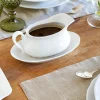Salsera Blanca Con Relieve Co