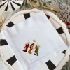 Servilleta Bordada a Mano con Diseño de Reyes Magos