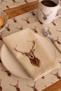 Servilleta De Algodón Con Diseño De Ciervo