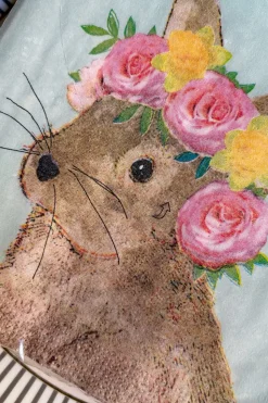 Servilletas Conejo Con Corona De Flores Grandes