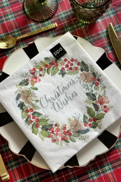 Servilletas Corona Christmas Wishes Grandes