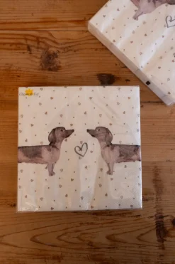Servilletas De Papel Con Diseño De Teckel