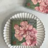 Servilletas Flores Rosas Grandes