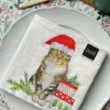 Servilletas Gato de Navidad Grandes