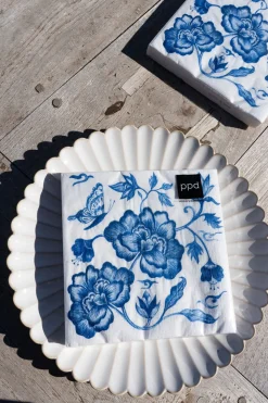 Servilletas Peonias Azules Grandes