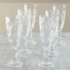 Set 6 Copas Champagne Cristal Transparente Rombos