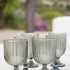 Set 6 Copas De Diseño Grises