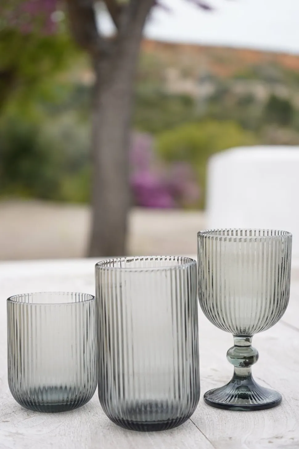 Set 6 Copas De Diseño Grises