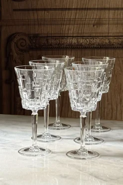 Set 6 Copas De Vino Diseño Glacial