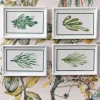 Set 4 Cuadros Con Diseño De Hojas Verdes