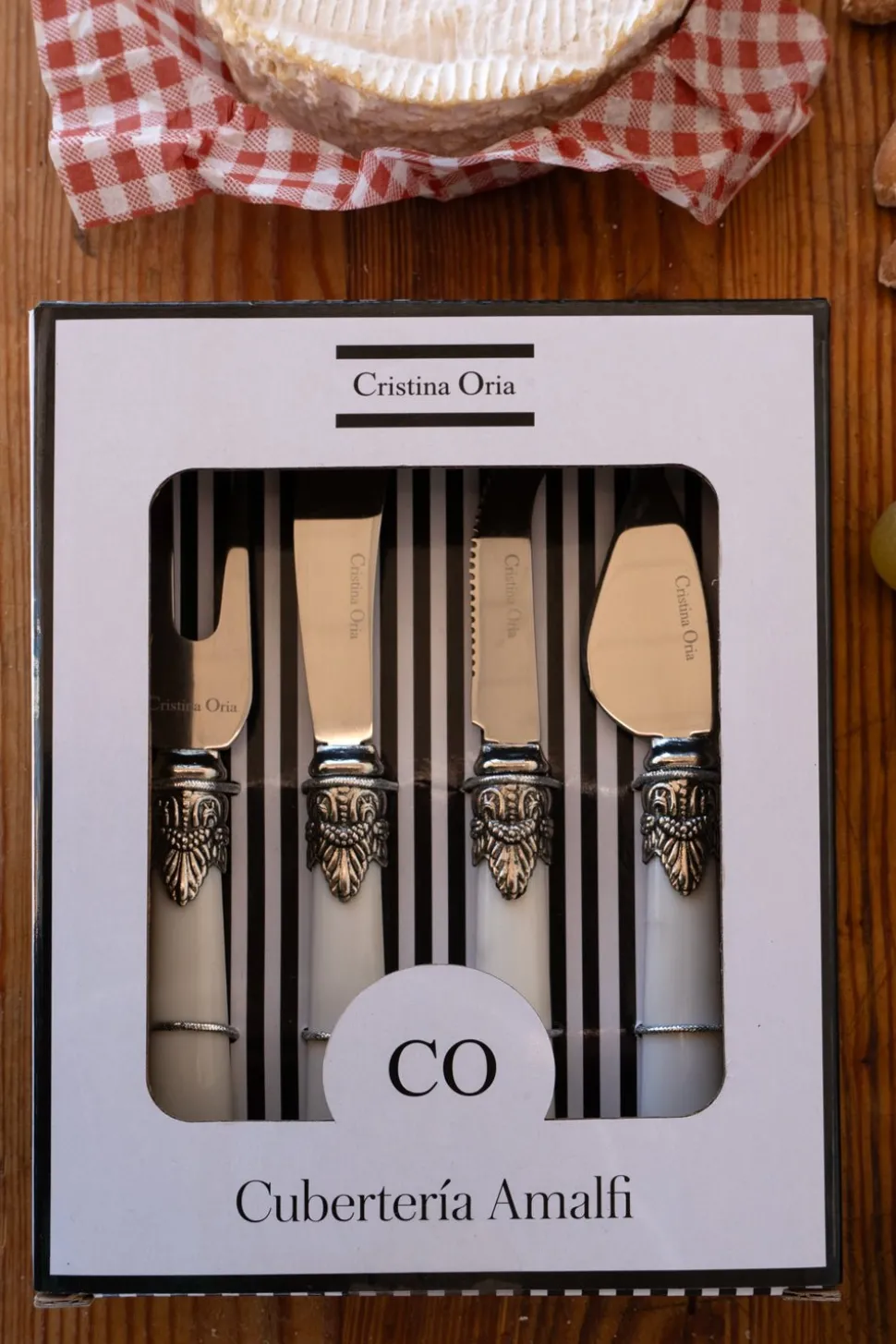 Set 4 Cuchillos De Queso Cubertería Amalfi CO