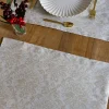 Set 2 Manteles Individuales Con Diseño Jacquard Dorado