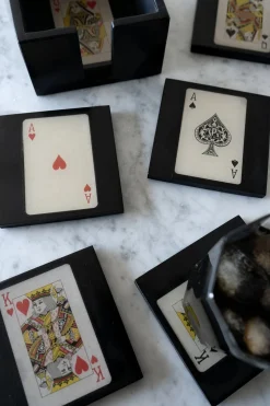 Set 6 Posavasos Con Diseño De Cartas