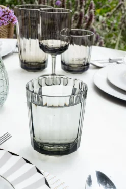 Set 6 Vasos Acrílicos Grises