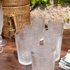 Set 6 Vasos Cristal Altos Transparente Picos