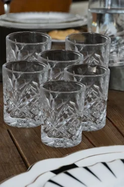 Set 6 Vasos Cristal Minis Espiga