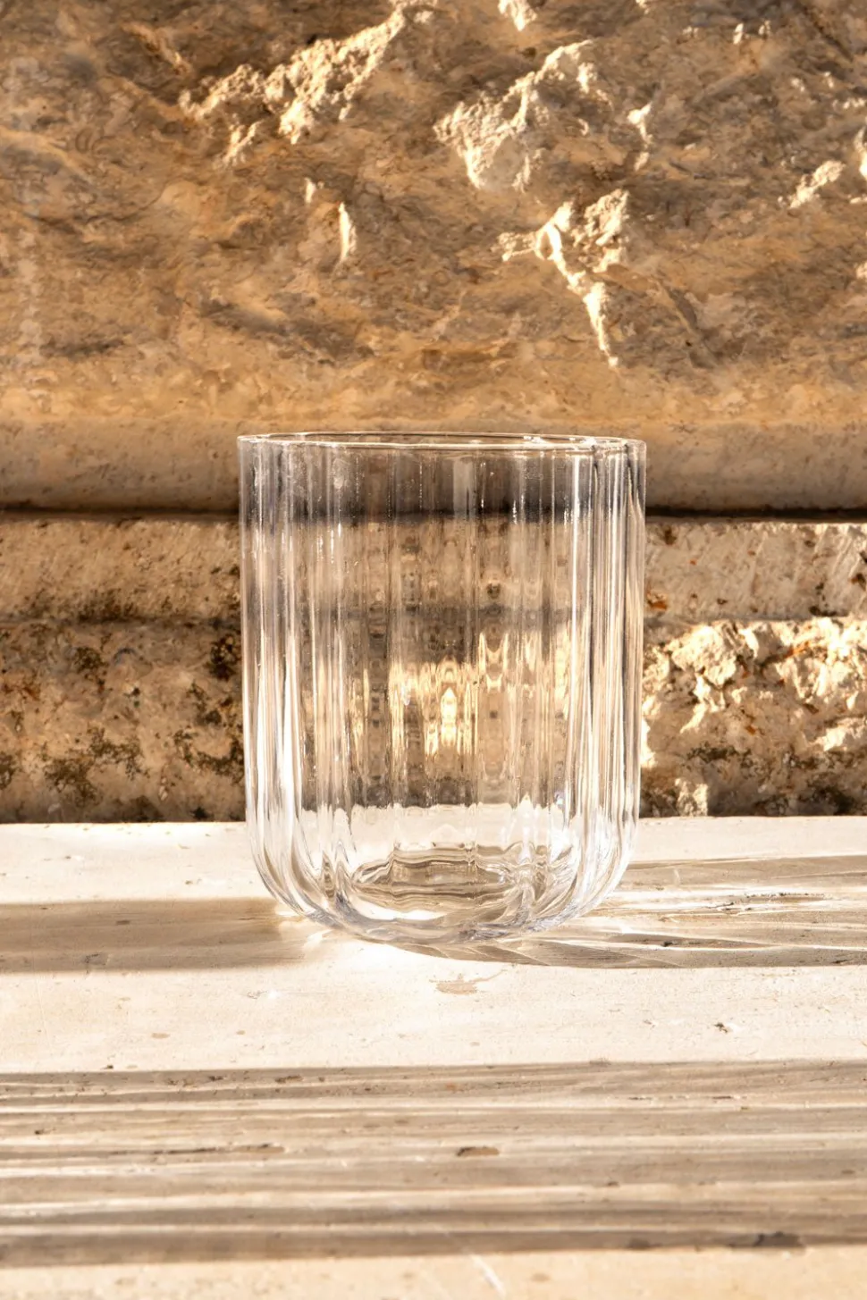 Set 6 Vasos Cristal Ondas Pequeños