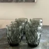 Set 6 Vasos Grises Diseño Rombos