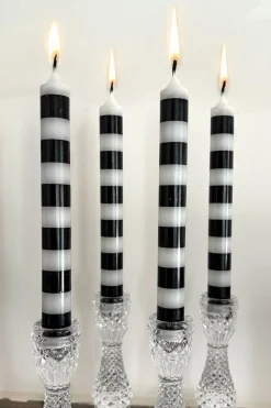 Set 4 Velas Blancas Y Negras