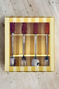 Set Cucharas Y Tenedores Diseño Dulces