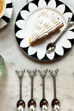 Set De 4 Cucharas Con Diseño De Ciervo