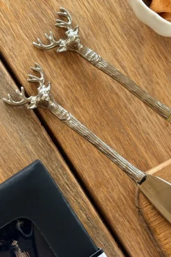 Set De 2 Cuchillos Para Quesos Con Diseño De Ciervo