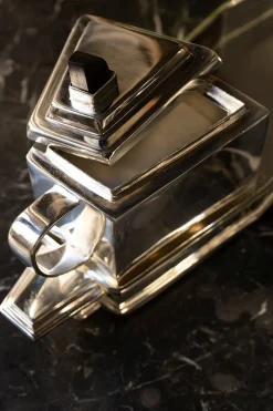 Set De 3 Piezas Para El Té De Plata Co