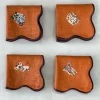 Set De 4 Servilletas Bordadas Animales De La Selva