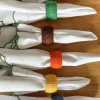 Set De 6 Servilleteros De Yute De Colores
