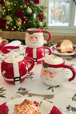 Set De Dos Tazas Con Diseño De Papá Noel