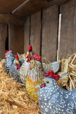 Set Figuras Decorativas Gallinas Pequeñas