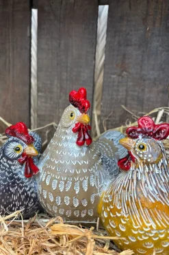 Set Figuras Decorativas Gallinas Pequeñas