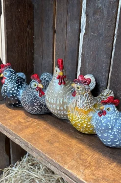 Set Figuras Decorativas Gallinas Pequeñas