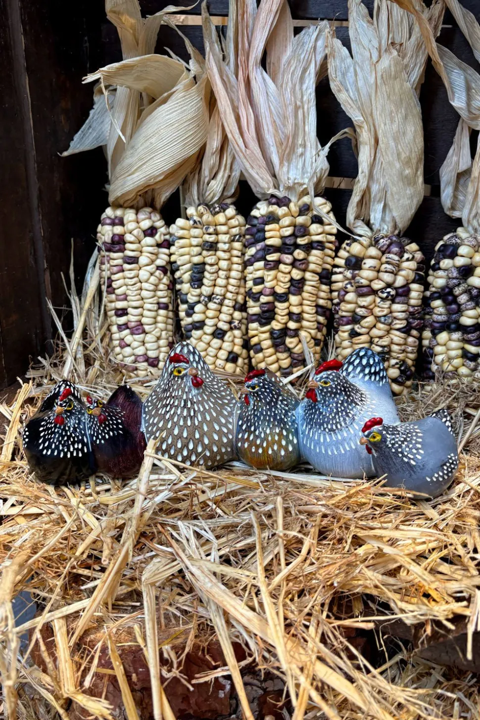 Set Figuras Decorativas Gallinas Grandes