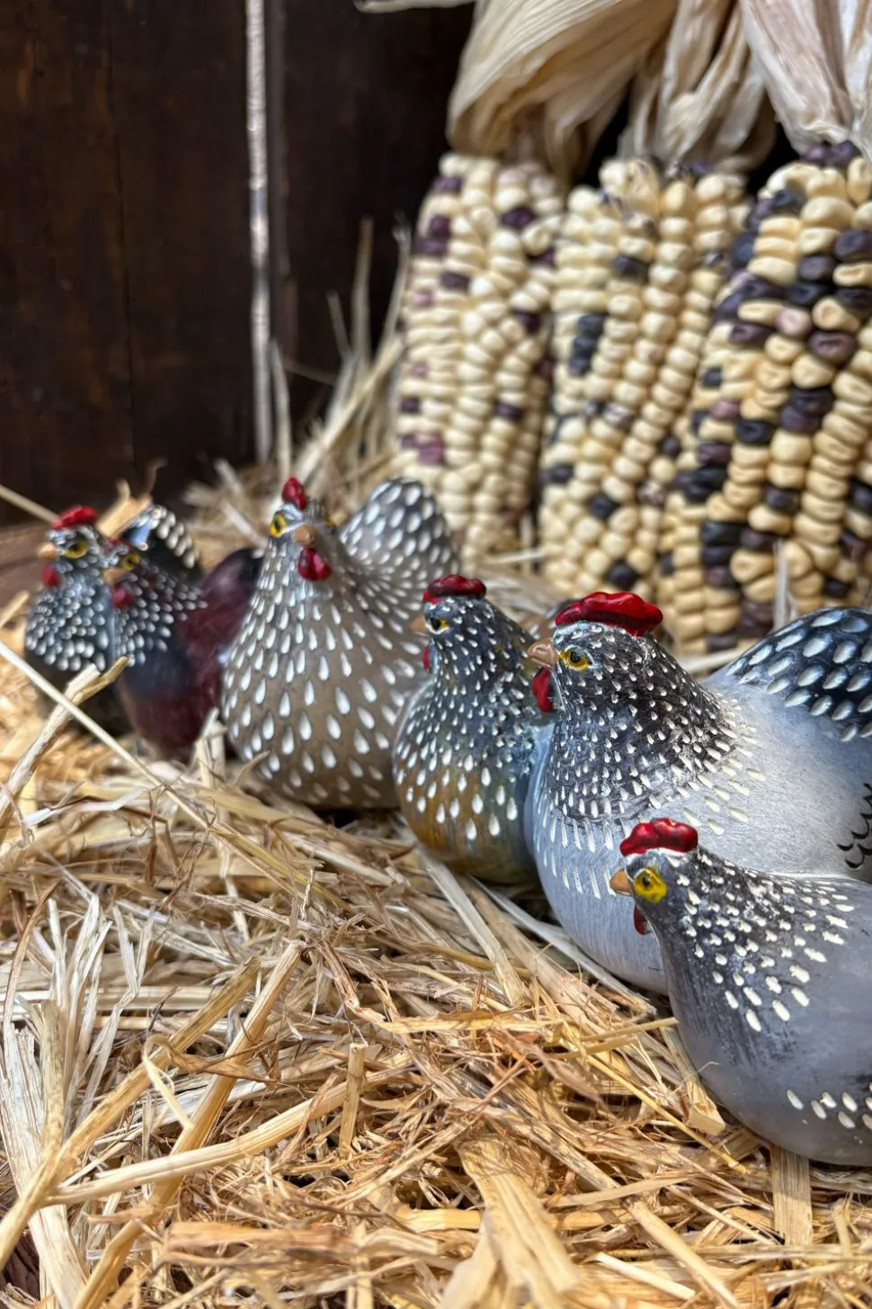 Set Figuras Decorativas Gallinas Grandes