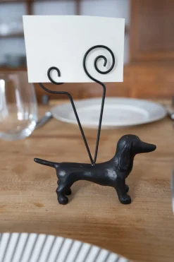 Soporte Para Tarjetas Con Diseño De Teckel