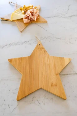 Tabla De Bambú Con Diseño De Estrella