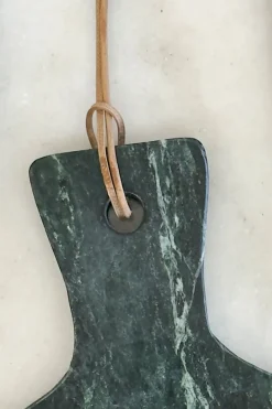 Tabla De Mármol Verde Con Mango