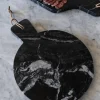 Tabla Redonda De Mármol Negra