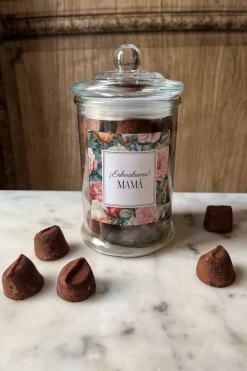Tarro de Trufas de Chocolate Recién Mamá