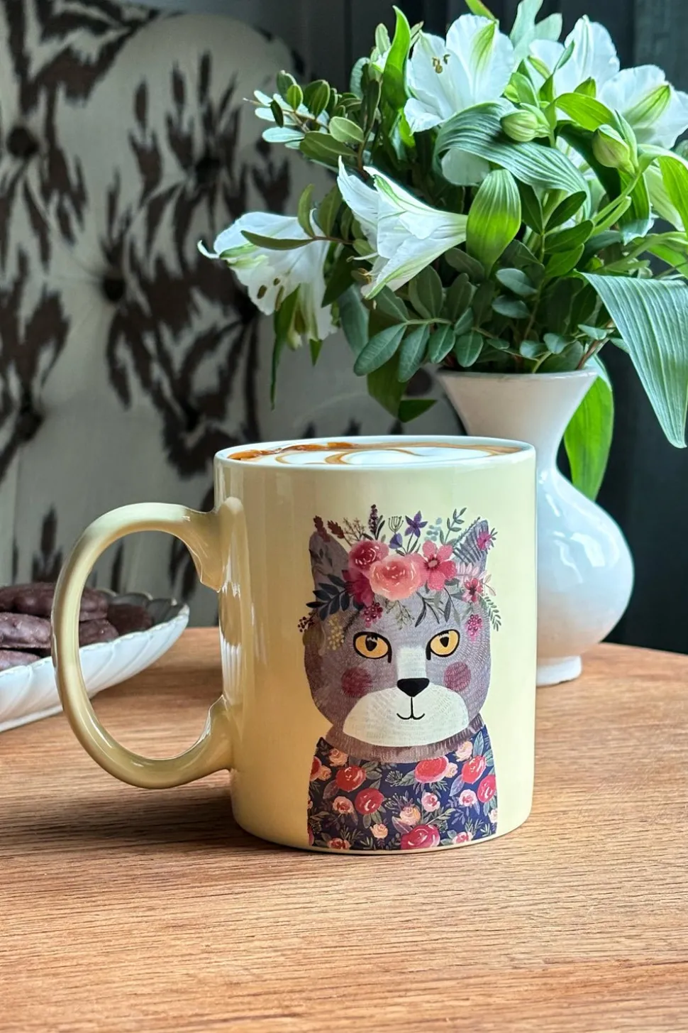 Taza Con Diseño De Gatos