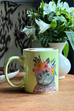 Taza Con Diseño De Gatos