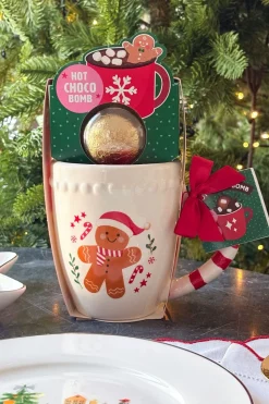 Taza Diseño Navidad Con Bombón De Chocolate