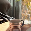 Taza Espresso Diseño Rayas Horizontales