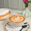 Taza Y Plato Blanco Y Gris Cristina Oria
