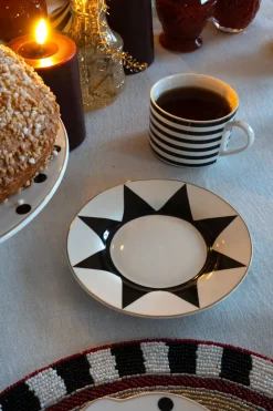 Taza Y Plato Circus Blanca Y Negra Cristina Oria